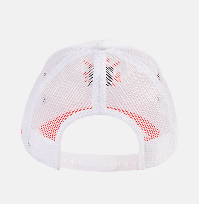 CASQUETTE WATTS TRIBE - BLANC ET ORANGE FLUO