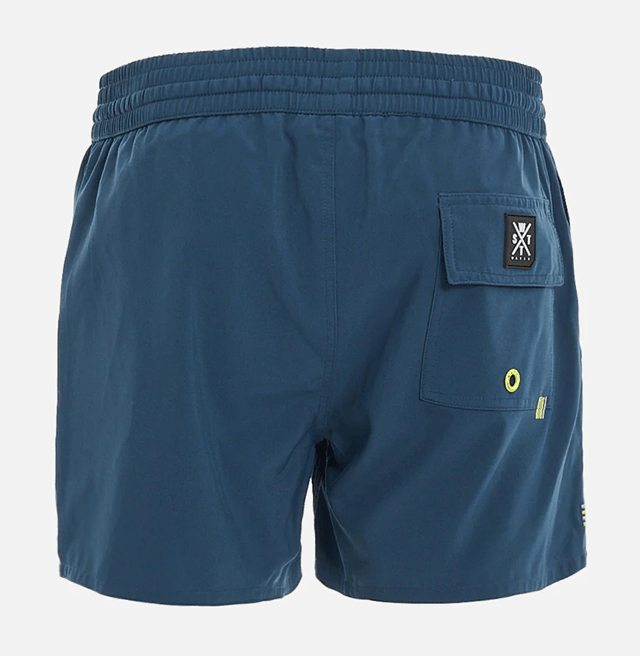 SHORT DE BAIN WATTS R-COOLZ - BLEU ET JAUNE